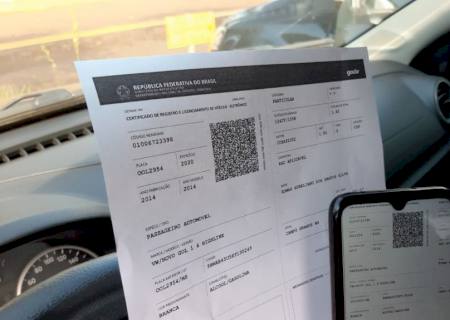 CRLV Digital: Condutores sul-mato-grossenses podem imprimir licenciamento sem sair de casa