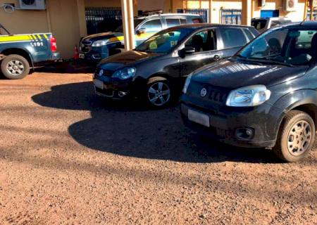 PRF intercepta carros roubados na BR-267, a caminho do Paraguai