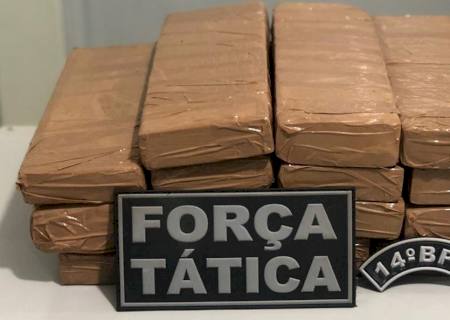 Força Tática prende traficante com 13 kg de maconha em Fátima do Sul