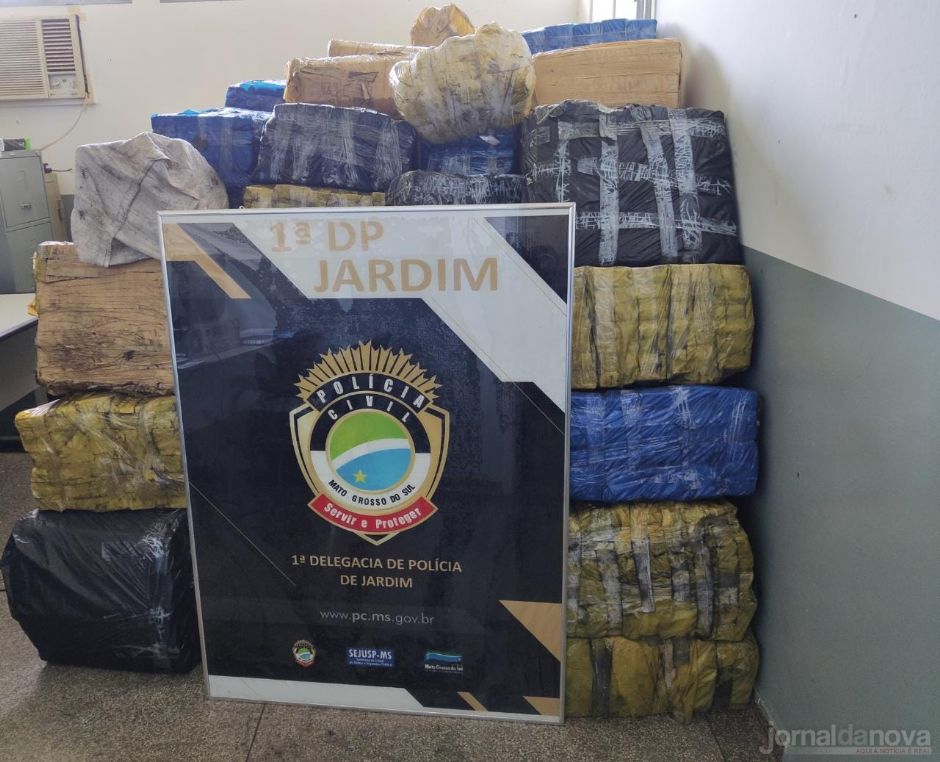 Em Jardim, Polícia Civil apreende 4 ton de maconha em caminhão carregado de carvão