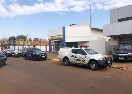 Homens armados assaltam Banco do Brasil de Nova Alvorada do Sul e levam cerca de R$ 1 milhão