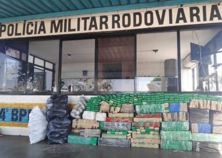 Após perseguição, PMR de Amambai apreende 810 kg de maconha e três traficantes