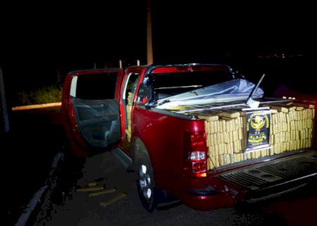 DOF recupera caminhonete furtada carregada com mais de 1 ton de maconha