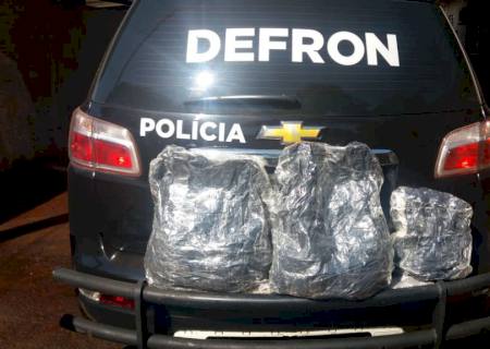 Mulher é flagrada pela Defron com volumes de ''skunk''