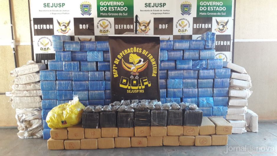 DOF apreende mais de 3 ton de maconha em uma fazenda