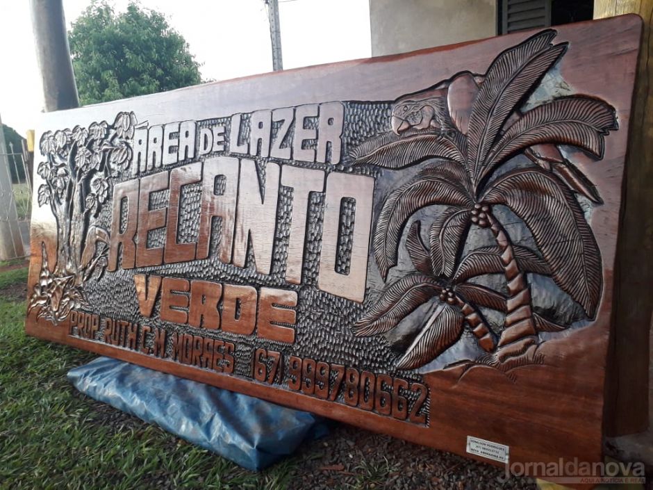 Artesão de Nova Andradina transforma raízes e troncos de árvores em obras de arte