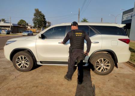 Caminhonete roubada no Paraná foi recuperada pelo DOF em Amambai