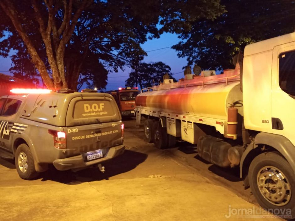 DOF apreende caminhão tanque com mais de 9 toneladas de maconha