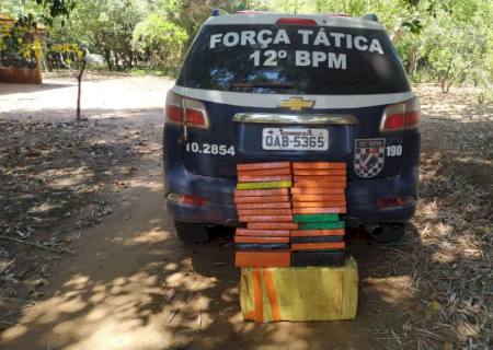 Em Naviraí, Polícia Militar apreende quase 61 quilos de maconha