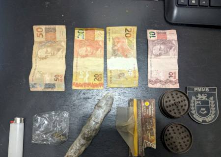 Polícia Militar de Angélica flagra adolescente comercializando drogas