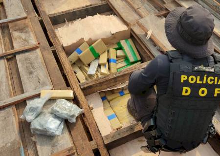 DOF apreende em Iguatemi carga de maconha que seguia para o Rio de Janeiro