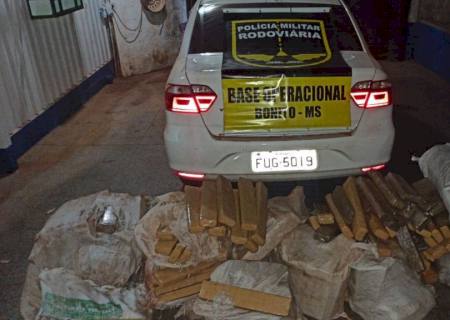 Polícia Militar Rodoviária apreende quase meia tonelada de maconha em Bonito