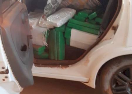 Em Caarapó, PRF apreende quase meia tonelada de drogas