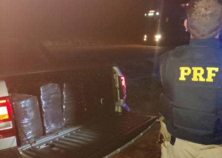 Traficante abandona veículo carregado com maconha após fuga da PRF em Naviraí