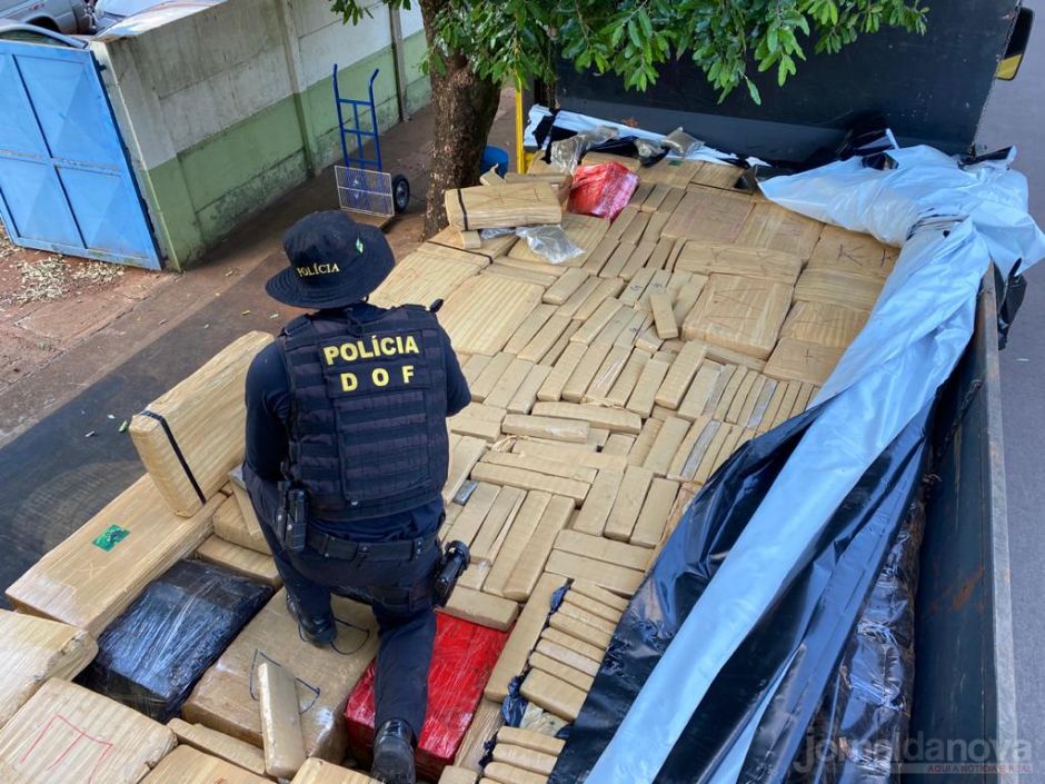 Durante a Operação Hórus, DOF apreende caminhão com 6 ton de maconha em Brasilândia