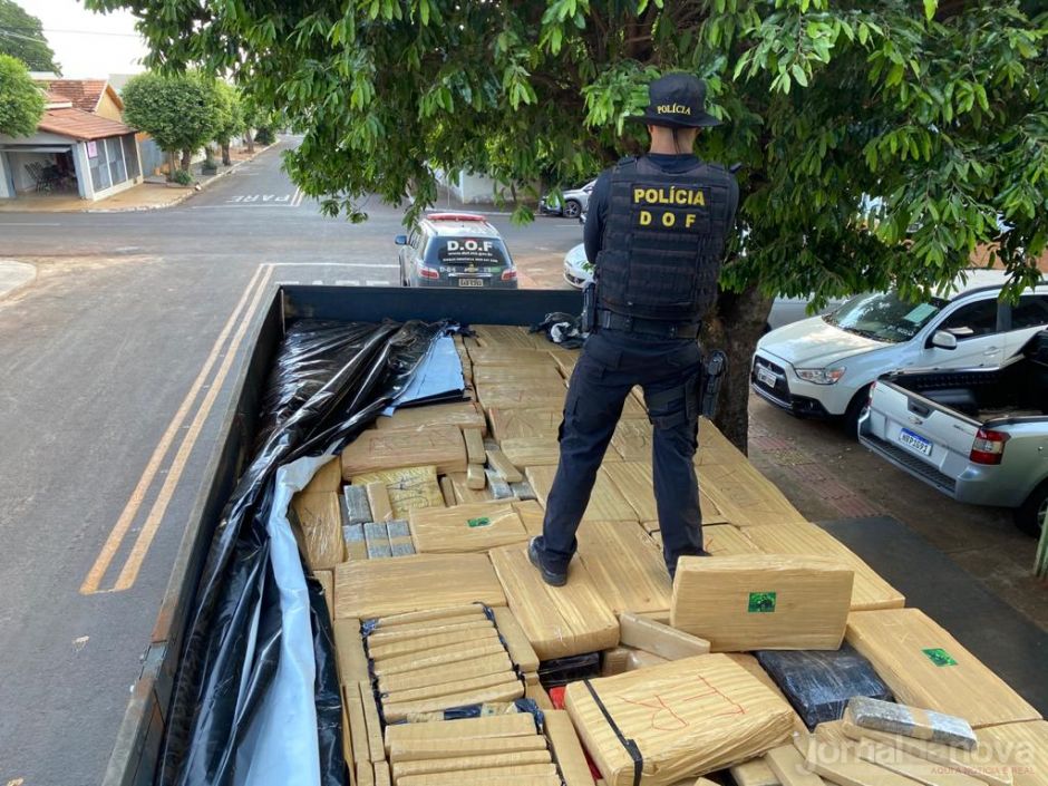 Durante a Operação Hórus, DOF apreende caminhão com 6 ton de maconha em Brasilândia