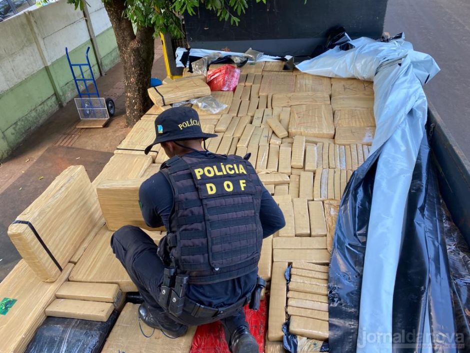 Durante a Operação Hórus, DOF apreende caminhão com 6 ton de maconha em Brasilândia