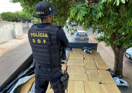 Durante a Operação Hórus, DOF apreende caminhão com 6 ton de maconha em Brasilândia