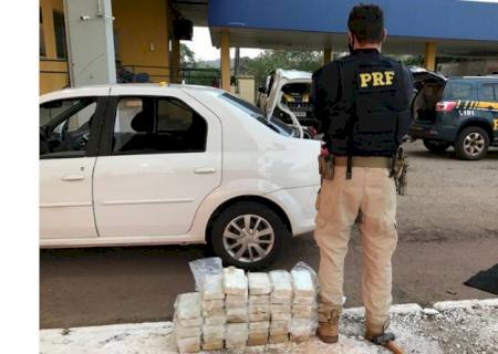 Cocaína avaliada em R$ 1,7 milhão é apreendida pela PRF em Miranda