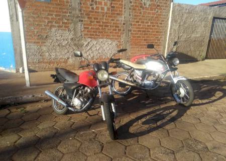 Em Nova Andradina, PM recupera motos furtadas do Detran