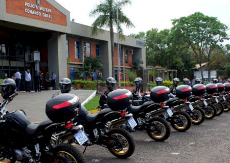 Governo do Estado entrega 20 motos BMW para a PM e o Corpo de Bombeiros Militar