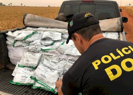 DOF apreende mais de uma tonelada de agrotóxicos contrabandeados em Iguatemi