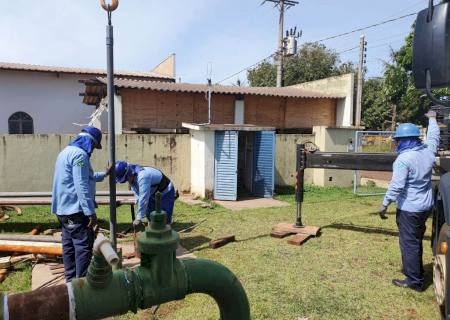 Sanesul conclui a limpeza de poço em Nova Alvorada do Sul
