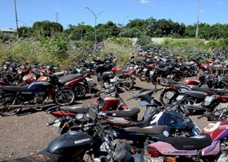 Detran tem mais de 400 motocicletas disponíveis em leilão de sucata aproveitável