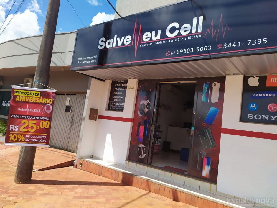 Loja Salve Meu Cell celebra aniversário com promoção para os clientes