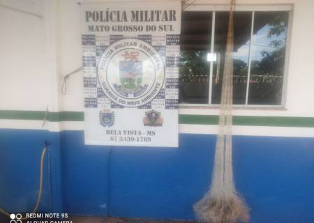 Polícia Ambiental de Bela Vista fiscaliza rio em prevenção à pesca predatória