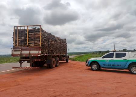 Polícia Ambiental de Bataguassu autua paulista em R$ 8 mil por transporte ilegal de madeira