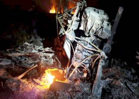 Helicóptero cai e explode na região de Iguatemi e polícia investiga se era usado no tráfico