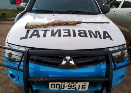 Polícia Ambiental atende denúncia de caça ilegal e prende infrator com rifle
