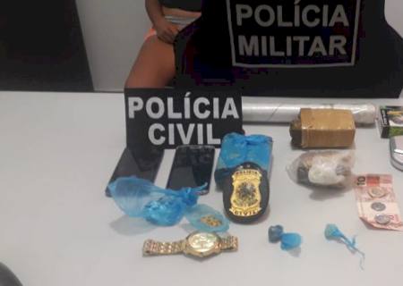 Polícia Militar em apoio a Polícia Civil apreende drogas em Rio Verde
