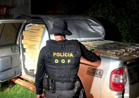 DOF apreende veículos abarrotados com maconha e fecha entreposto de drogas