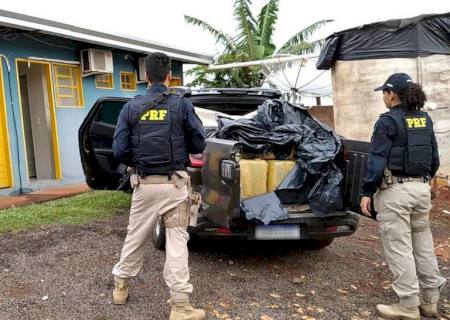 Polícia Rodoviária Federal apreende 716 kg de maconha em Jaraguari