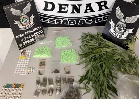 Denar prende traficante com drogas sintéticas em Campo Grande