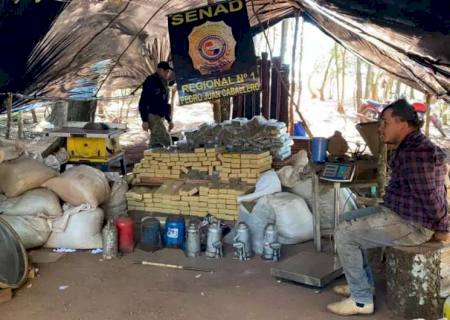 Acampamentos com 7,4 toneladas de maconha são destruídos pela polícia no Paraguai
