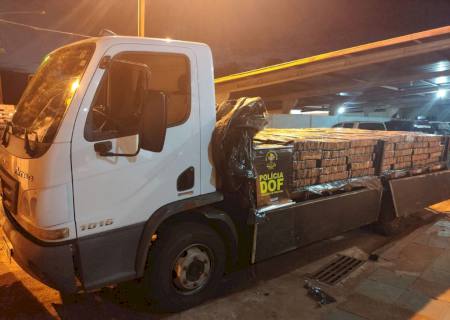 DOF apreende caminhão com mais de 3,6 toneladas de maconha em Iguatemi