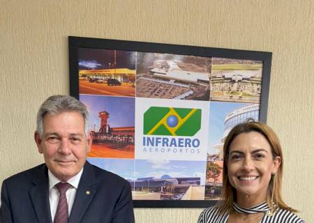 Senadora Soraya reúne-se com presidente da Infraero para tratar sobre aeroportos de Dourados e Bonito