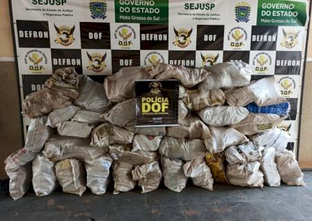 DOF apreende picape carregada com mais de 800 kg de maconha em Maracaju