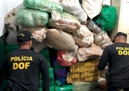 DOF apreende mais de meia tonelada de maconha na zona rural de Itaquiraí