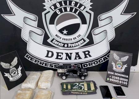 Denar desarticula organização criminosa e prende dois suspeitos de tráfico de drogas