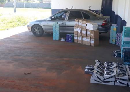 Força Tática apreende veículo com produtos contrabandeados em Ivinhema