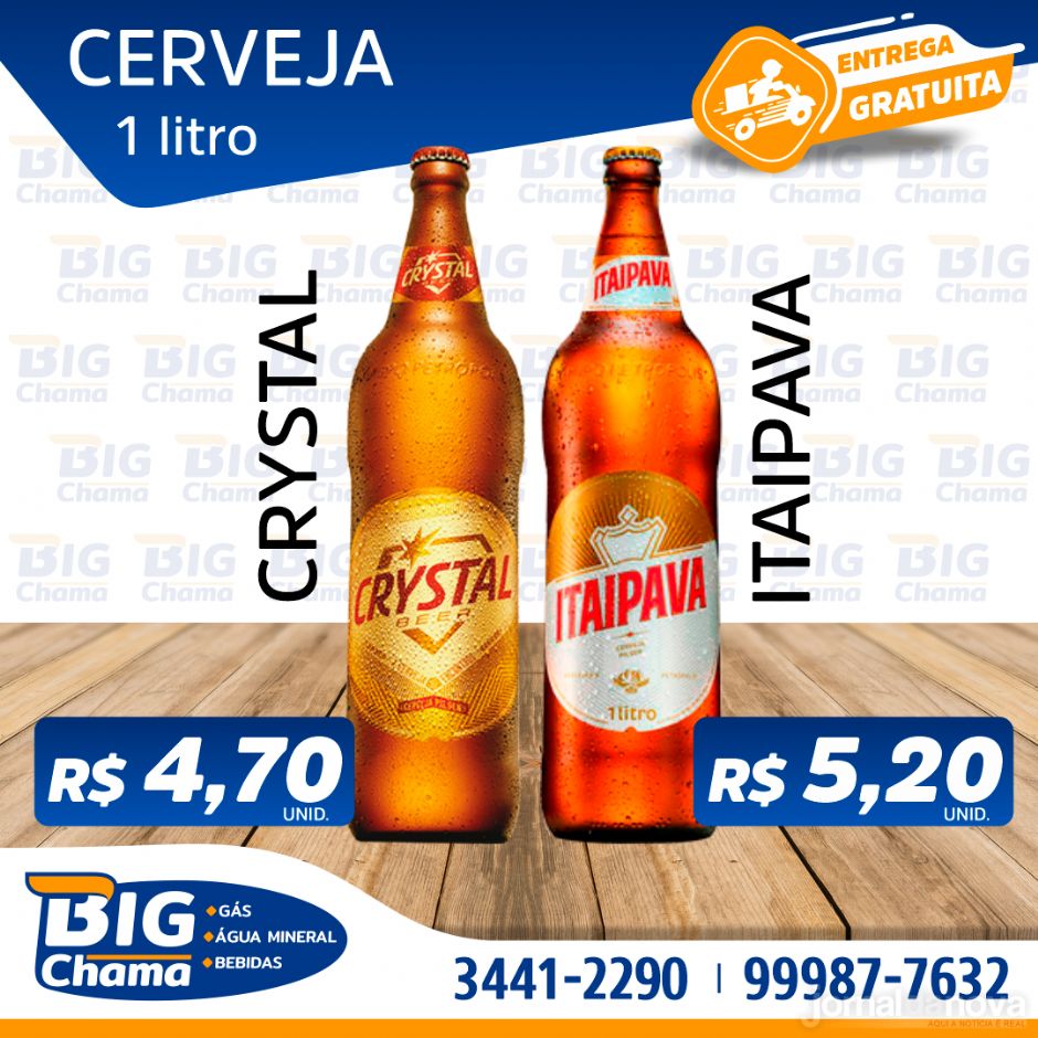 Big Chama ''Gás, Água Mineral e Bebidas'' se destaca com delivery on-line gratuito e rápido