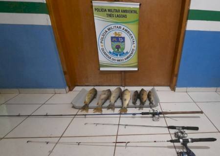 PMA em Três Lagoas autua quatro pescadores e apreende pescado e 400 metros de redes de pesca