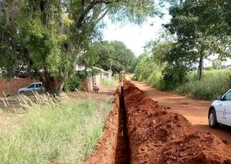 Sanesul executa rede de distribuição de água para mais 150 famílias de Anaurilândia