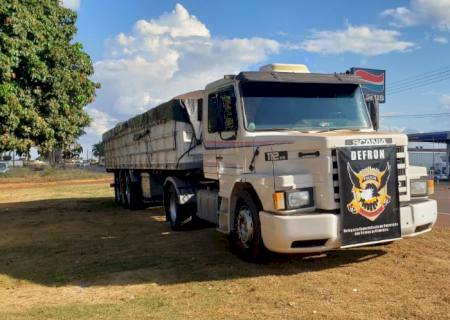 Em ação conjunta, Polícia Civil apreende carreta utilizada para o transporte de drogas
