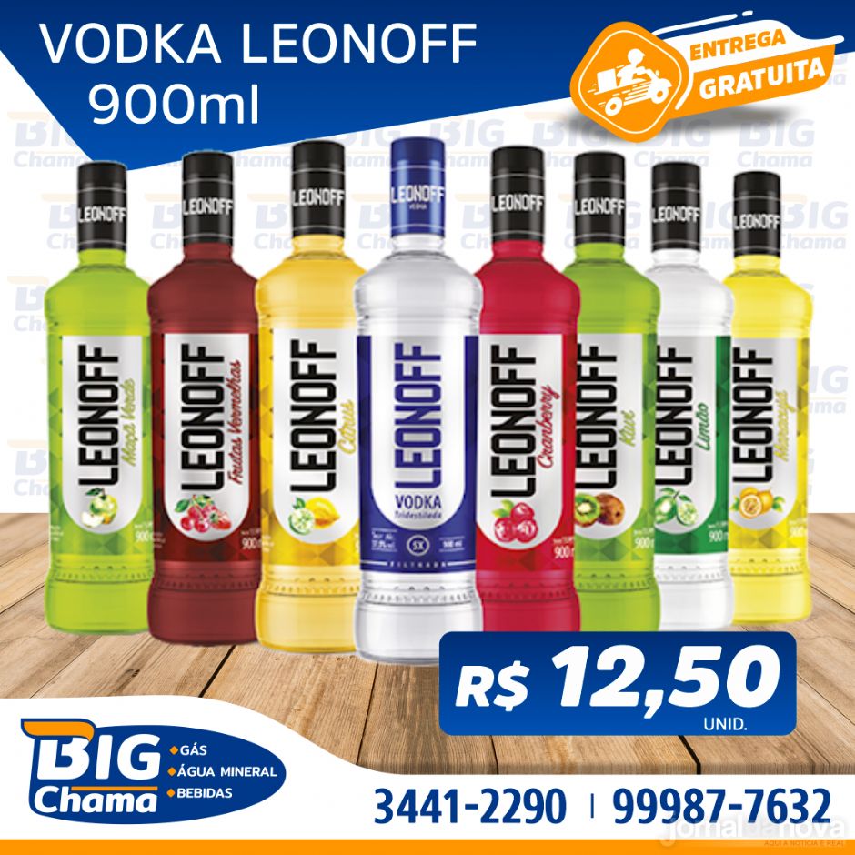 Delivery on-line gratuito e rápido somente no Big Chama ''Gás, Água Mineral e Bebidas''