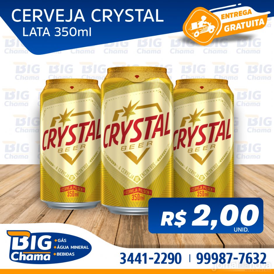 Delivery on-line gratuito e rápido somente no Big Chama ''Gás, Água Mineral e Bebidas''